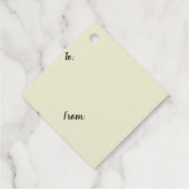 Wens op een paardenbloem klein meisje bedankjes labels (Achterkant)