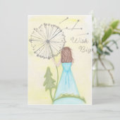 Wens op een Paardenbloem Notitiekaarten (Staand voorkant)