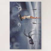 Wens op een spin legpuzzel (Verticaal)