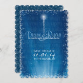 Wens op een Star Dream Wedding Save The Date (Voorkant / Achterkant)