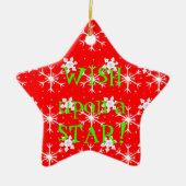 Wens op een Star Ornament (Voorkant)
