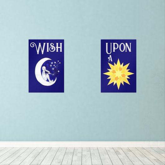 Wens op een Star Print Set (Houten vloer)