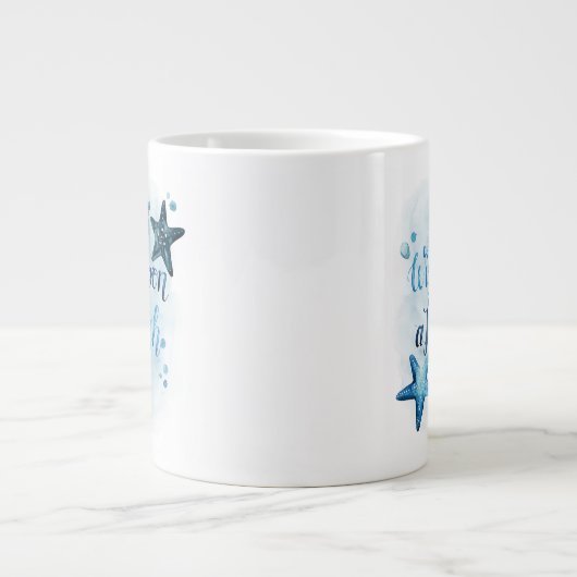 Wens op een Starfish Grote Koffiekop (Voorkant)