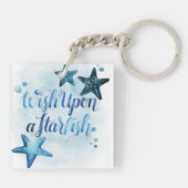 Wens op een Starfish Sleutelhanger (Achterkant)