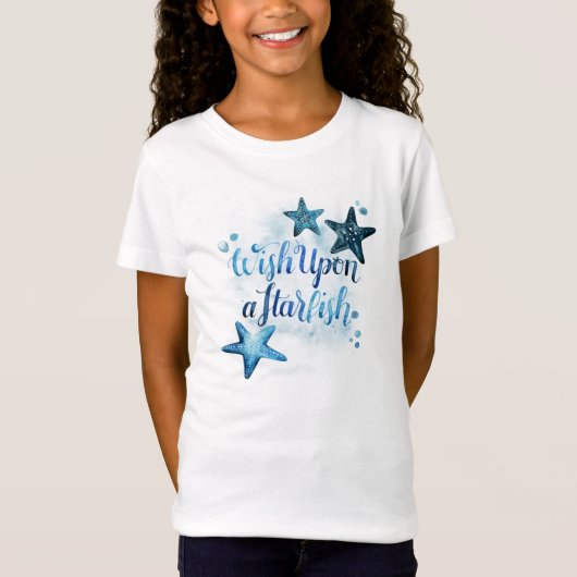 Wens op een Starfish T-shirt (Voorkant)