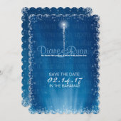 Wens op een ster Bewaar de datum Save The Date (Voorkant / Achterkant)