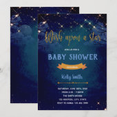 Wens op een ster party uitnodiging (Voorkant / Achterkant)