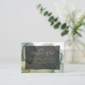 Wens Rich Earthy Greens Liquid Abstract Informatiekaartje (Staand voorkant)