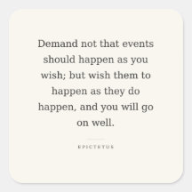 Wens sticker — Epictetus Stoïcijnse quote