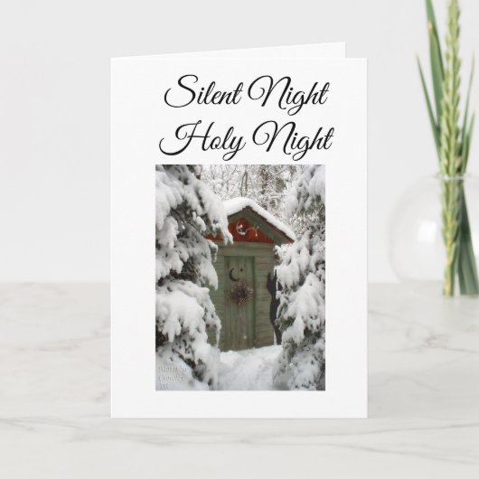 WENS U EEN "WARM" EN "MERRY" CHRISTMAS FEESTDAGEN KAART (Voorkant)