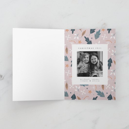 WENS U EEN WETENSCHAPPELIJKE HOLIDAY | Foto toevoe Feestdagen Kaart (Binnen)