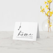 WENS U IN UW "NIEUW THUIS" TE ZIEN KAART (Gele Bloem)