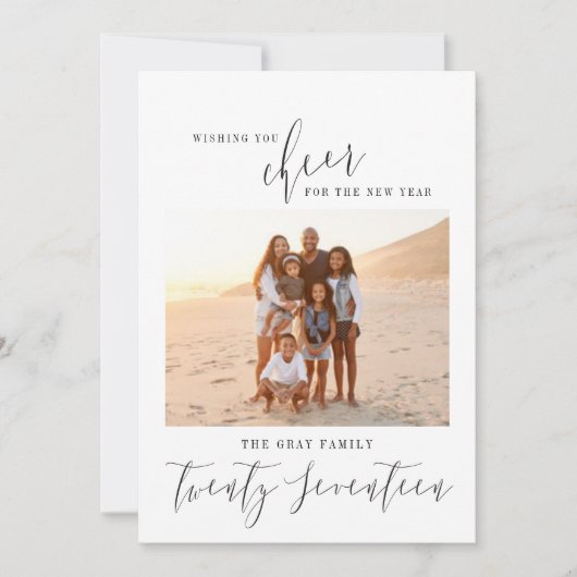 WENS U KEER VOOR HET NIEUWE JAAR. FEESTDAGENKAART (Voorkant)