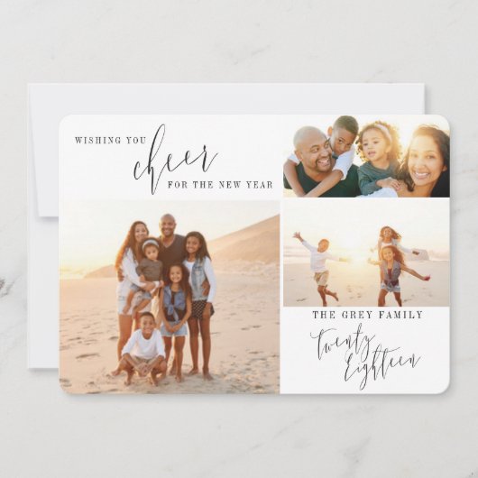 WENS U KEER VOOR HET NIEUWE JAAR FEESTDAGENKAART (Voorkant)