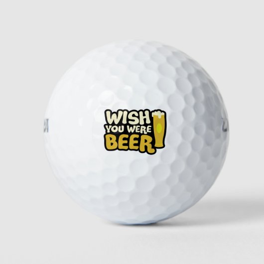 wens-u-was-bier golfballen (Voorkant)