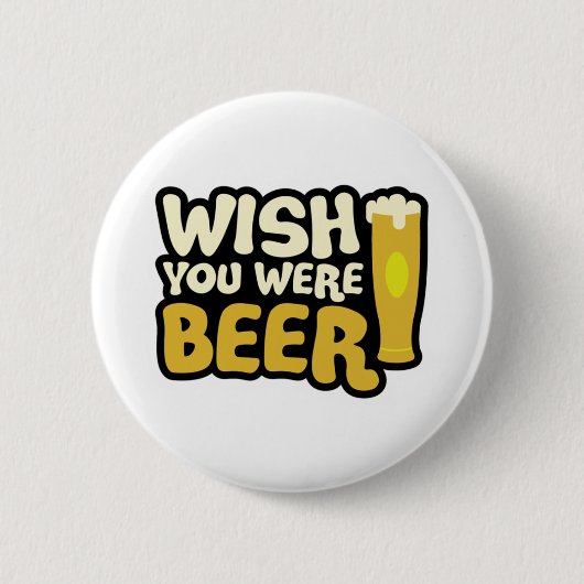 wens-u-was-bier ronde button 5,7 cm (Voorkant)