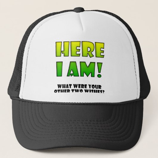 Wens Uitgekomen Grappige Pet Trucker Hoed (Voorkant)
