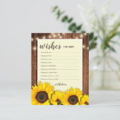 Wens voor Baby Rustic Advice Cards (Staand voorkant)