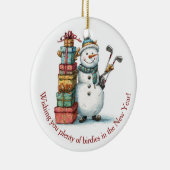 Wens voor Birdies! – Smiling Snowman Ornament (Rechts)