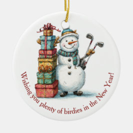 Wens voor Birdies! – Smiling Snowman Ornament