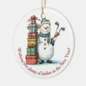 Wens voor Birdies! – Smiling Snowman Ornament (Links)