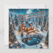 Wens voor een stralend nieuwjaar feestdagenkaart (Voorkant)