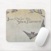 wens voor gelukkige vogels muismat (Met muis)