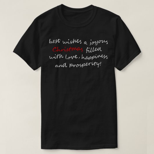 WENS VOOR KERST Thirt 1 T-shirt (Design voorkant)