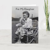 Wens voor mijn dochter op de Moederdag Kaart (Voorkant)