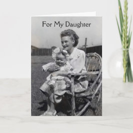 Wens voor mijn dochter op de Moederdag Kaart