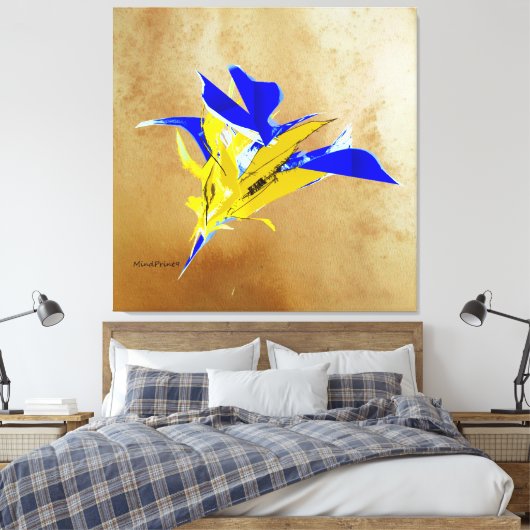 Wensbloem Canvas Afdruk (Insitu (Slaapkamer))