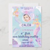 wenselijke verjaardagsuitnodigingskaart kaart (Achterkant)