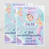 wenselijke verjaardagsuitnodigingskaart kaart (Voorkant / Achterkant)