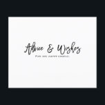 Wensen & Adviezen Modern Script Bruiloft Feest<br><div class="desc">Aanpassen voor elke gelegenheid.</div>