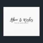 Wensen & Adviezen Modern Script Bruiloft Feest<br><div class="desc">Aanpassen voor elke gelegenheid.</div>