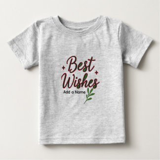 Wensen Baby T-Shirt – Gepersonaliseerd met Naam