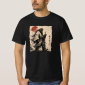 Wensen Blazen Funny Bigfoot Samurai Blaast T-shirt (Voorkant)