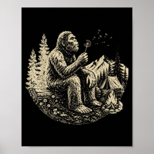 Wensen Blazen Grappige Bigfoot Paardenbloem Blazen Poster