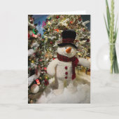 WENSEN DAT U EEN ZEER MERRY CHRISTMAS ZEGT SNOWMAN FEESTDAGEN KAART (Voorkant)