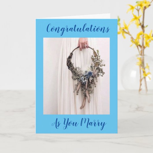 **WENSEN DAT U OP DE WEDDAG HEBT GEHOUDEN** KAART (Gele Bloem)