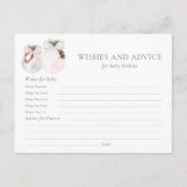 Wensen en advies Kerstmis Meisje Baby shower Kaart (Voorkant)