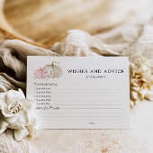 Wensen en advies Pompoen Meisje Baby shower Briefkaart