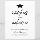 Wensen en advies voor Afstuderen Party Sign (Voorkant)