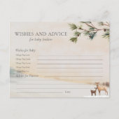 Wensen en Advies Winter Baby shower Kaart (Voorkant)