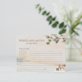 Wensen en Advies Winter Baby shower Kaart (Staand voorkant)