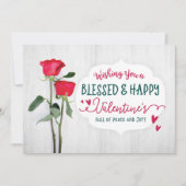 Wensen en zegeningen voor Valentijnsdag voor jou!  Kaart (Voorkant)