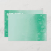 WENSEN GOED KAART : ombre waterverf smaragd groen (Voorkant / Achterkant)