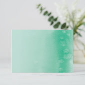 WENSEN GOED KAART : ombre waterverf smaragd groen (Staand voorkant)