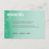 WENSEN GOED KAART : ombre waterverf smaragd groen (Achterkant)