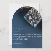 Wensen Happy Chanoeka Uitnodiging (Achterkant)